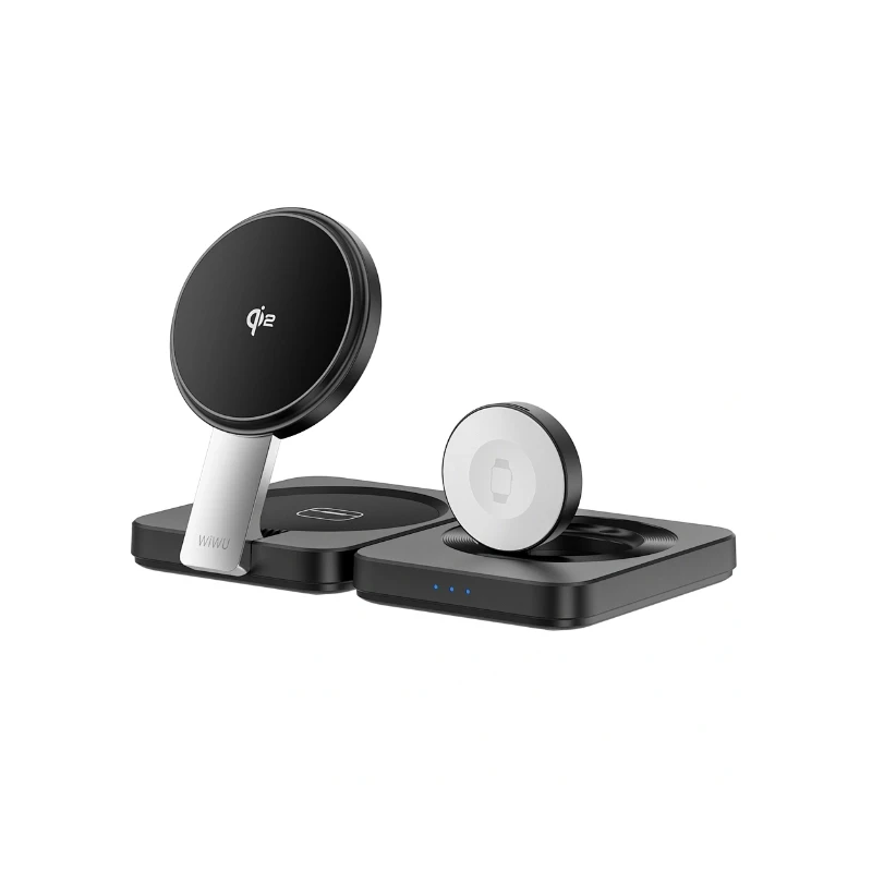 WiWU Qi2 3 in 1 Folding Wireless Charger 15W | ShopCart